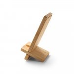 LANGE. Carregador por indu&ccedil;&atilde;o super-r&aacute;pido e suporte em bambu para smartphone (15 W) - Natural