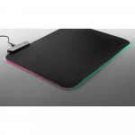 THORNE MOUSEPAD RGB. Tapete para jogos em poli&eacute;ster com base antiderrapante em borracha - Preto