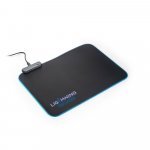 THORNE MOUSEPAD RGB. Tapete para jogos em poli&eacute;ster com base antiderrapante em borracha - Preto