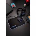 THORNE MOUSEPAD RGB. Tapete para jogos em poli&eacute;ster com base antiderrapante em borracha