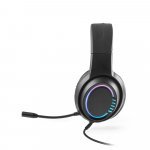 THORNE HEADSET RGB. Fones de ouvido para jogos com luzes RGB e microfone de alta qualidade - Preto