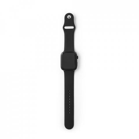 WILES. Rel&oacute;gio inteligente com bracelete em silicone e &agrave; prova de salpicos de &aacute;gua (IPX4) - Preto