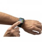 WILES. Rel&oacute;gio inteligente com bracelete em silicone e &agrave; prova de salpicos de &aacute;gua (IPX4) - Preto