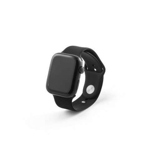 WILES. Rel&oacute;gio inteligente com bracelete em silicone e &agrave; prova de salpicos de &aacute;gua (IPX4) - Preto