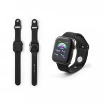 WILES. Rel&oacute;gio inteligente com bracelete em silicone e &agrave; prova de salpicos de &aacute;gua (IPX4)