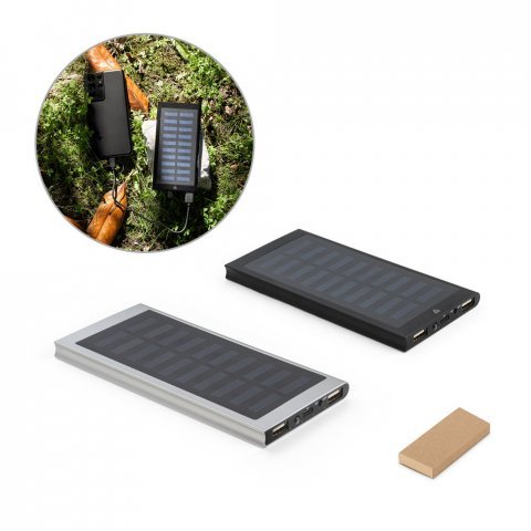 CLERK. Bateria port&aacute;til em alum&iacute;nio 100% reciclado (8 000 mAh)
