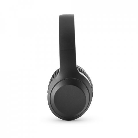 BETTENCOURT. Fones de ouvido wireless dobr&aacute;veis com ANC e autonomia de 15h, em ABS 100% reciclado - Preto