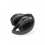 BETTENCOURT. Fones de ouvido wireless dobr&aacute;veis com ANC e autonomia de 15h, em ABS 100% reciclado - Preto