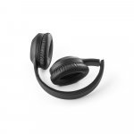 BETTENCOURT. Fones de ouvido wireless dobr&aacute;veis com ANC e autonomia de 15h, em ABS 100% reciclado - Preto