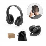 BETTENCOURT. Fones de ouvido wireless dobr&aacute;veis com ANC e autonomia de 15h, em ABS 100% reciclado