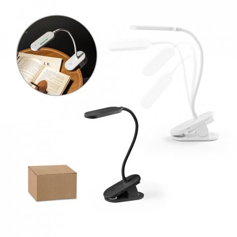 NESBIT II. Lumin&aacute;ria de mesa port&aacute;til em ABS 65% reciclado com 140 lumen
