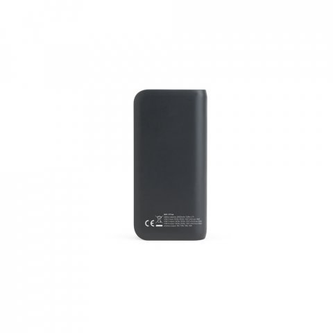BECKER 20. Bateria port&aacute;til com carregador por indu&ccedil;&atilde;o super-r&aacute;pido (20.000 mAh), em ABS 100% reciclado - Preto