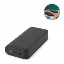 BECKER 20. Bateria port&aacute;til com carregador por indu&ccedil;&atilde;o super-r&aacute;pido (20.000 mAh), em ABS 100% reciclado