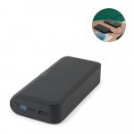 BECKER 20. Bateria port&aacute;til com carregador por indu&ccedil;&atilde;o super-r&aacute;pido (20.000 mAh), em ABS 100% reciclado