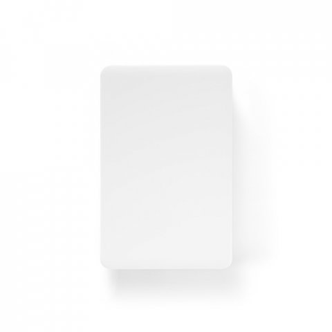LATTES. Bateria port&aacute;til com cabo integrado, em ABS 100% reciclado (10.000 mAh) - Branco