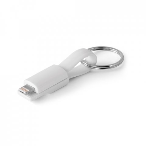 RIEMANN. Cabo USB com conector 2 em 1 - Branco