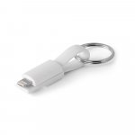 RIEMANN. Cabo USB com conector 2 em 1 - Branco