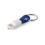 RIEMANN. Cabo USB com conector 2 em 1 - Azul royal