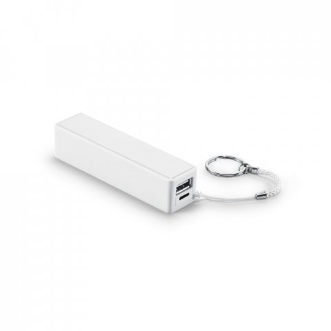 BIT 1. Bateria port&aacute;til em ABS (1.200 mAh) - Branco