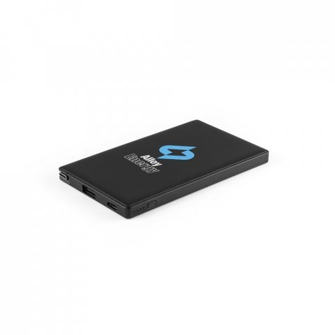 WIGNER. Bateria port&aacute;til em ABS 100% reciclado (4.000 mAh) - Preto