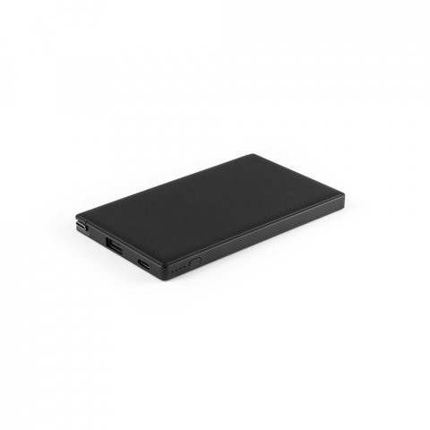 WIGNER. Bateria port&aacute;til em ABS 100% reciclado (4.000 mAh) - Preto