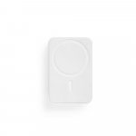 AMPERE 10. Bateria port&aacute;til magn&eacute;tica com carregador por indu&ccedil;&atilde;o super-r&aacute;pido (10.000 mAh), em ABS 100% reciclado - Branco