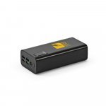 GURDON. Bateria port&aacute;til em ABS 100% reciclado (30.000 mAh) - Preto