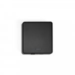 SMOOT 5. Bateria port&aacute;til com carregador por indu&ccedil;&atilde;o em ABS 100% reciclado (5.000 mAh) - Preto