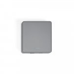 SMOOT 5. Bateria port&aacute;til com carregador por indu&ccedil;&atilde;o em ABS 100% reciclado (5.000 mAh) - Cromado