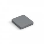 SMOOT 5. Bateria port&aacute;til com carregador por indu&ccedil;&atilde;o em ABS 100% reciclado (5.000 mAh) - Cromado