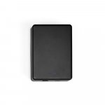SMOOT 10. Bateria port&aacute;til com carregador por indu&ccedil;&atilde;o em ABS 100% reciclado (10.000 mAh) - Preto