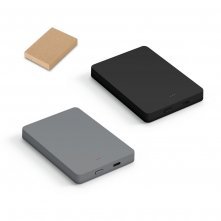 SMOOT 10. Bateria port&aacute;til com carregador por indu&ccedil;&atilde;o em ABS 100% reciclado (10.000 mAh)