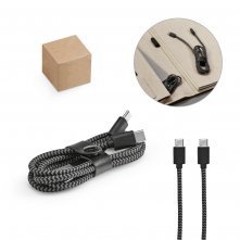 YONATH. Cabo USB-C de carregamento r&aacute;pido em PET 100% reciclado