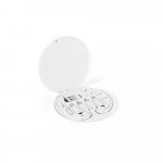 SYSTROM. Conjunto cabo e adaptadores de carregamento super-r&aacute;pido, em ABS 100% reciclado - Branco