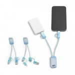 BERNERS. Cabo USB super-r&aacute;pido 6 em 1 em PET 100% reciclado
