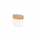 COBAIN. Fones de ouvido wireless com autonomia de 5h (300 mAh), em ABS 100% reciclado e bambu - Branco