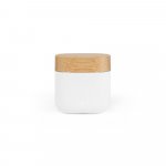 COBAIN. Fones de ouvido wireless com autonomia de 5h (300 mAh), em ABS 100% reciclado e bambu - Branco