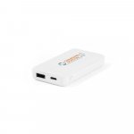 SHERYL. Bateria port&aacute;til em ABS 100% reciclado (4.000 mAh) - Branco