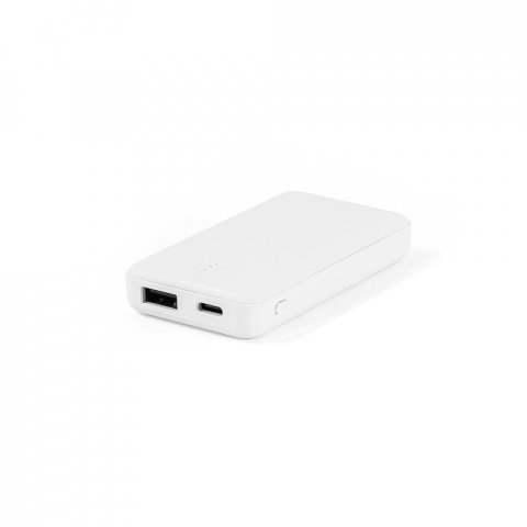 SHERYL. Bateria port&aacute;til em ABS 100% reciclado (4.000 mAh) - Branco