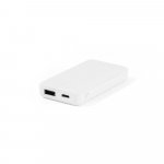 SHERYL. Bateria port&aacute;til em ABS 100% reciclado (4.000 mAh) - Branco