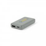 SHERYL. Bateria port&aacute;til em ABS 100% reciclado (4.000 mAh) - Cinza