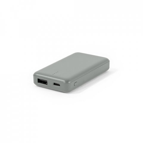 SHERYL. Bateria port&aacute;til em ABS 100% reciclado (4.000 mAh) - Cinza