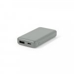 SHERYL. Bateria port&aacute;til em ABS 100% reciclado (4.000 mAh) - Cinza