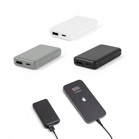 SHERYL. Bateria port&aacute;til em ABS 100% reciclado (4.000 mAh)