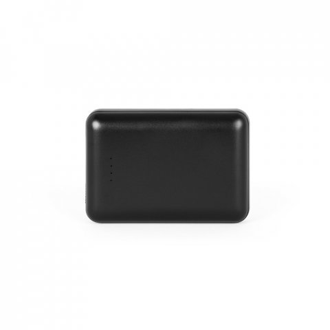 LEAKEY 10. Bateria port&aacute;ti em ABS 100% reciclado (10.000 mAh) - Preto