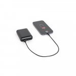LEAKEY 10. Bateria port&aacute;ti em ABS 100% reciclado (10.000 mAh) - Preto