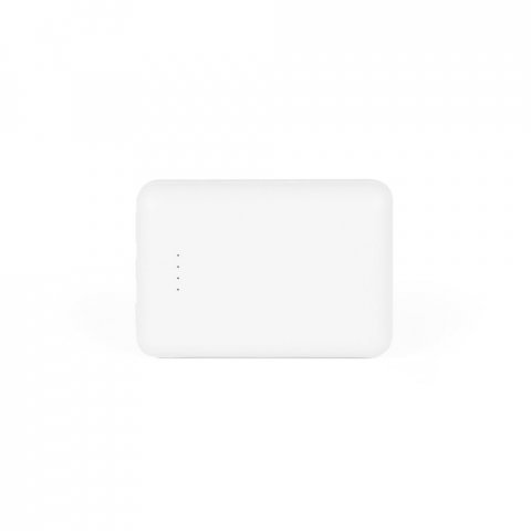 LEAKEY 10. Bateria port&aacute;ti em ABS 100% reciclado (10.000 mAh) - Branco