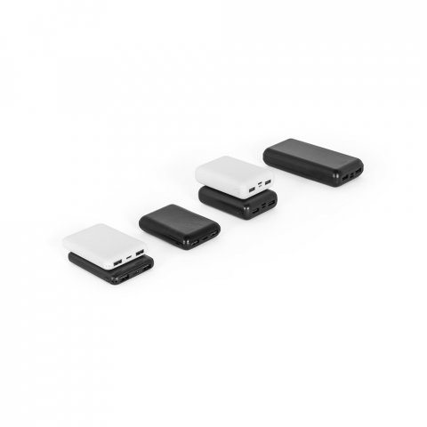 LEAKEY 10. Bateria port&aacute;ti em ABS 100% reciclado (10.000 mAh)