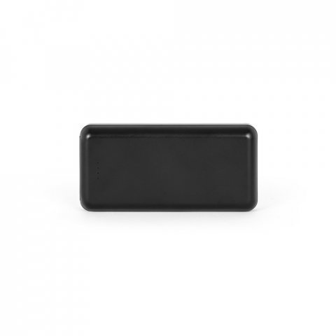 LEAKEY 20. Bateria port&aacute;til em ABS 100% reciclado (20.000 mAh) - Preto
