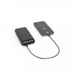 LEAKEY 20. Bateria port&aacute;til em ABS 100% reciclado (20.000 mAh) - Preto
